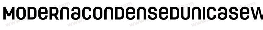 ModernaCondensedUnicaseW05 Lt Regul字体转换